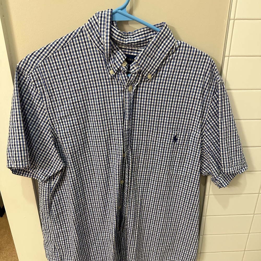 Men’s Seersucker Polo Ralph Lauren Shirt